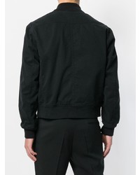 schwarze Bomberjacke von Ann Demeulemeester Blanche