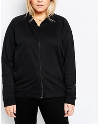 schwarze Bomberjacke von Asos