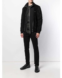 schwarze Bomberjacke von Philipp Plein