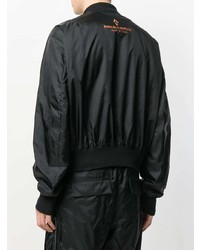 schwarze Bomberjacke von Marcelo Burlon County of Milan