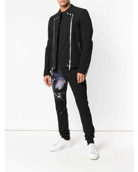 schwarze Bomberjacke von Balmain