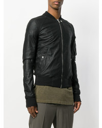 schwarze Bomberjacke von Rick Owens