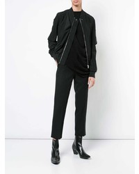 schwarze Bomberjacke von Rick Owens