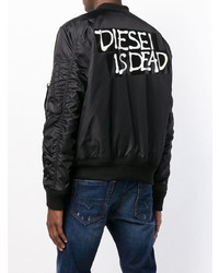 schwarze Bomberjacke von Diesel