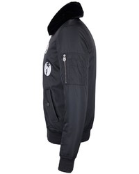 schwarze Bomberjacke von Homebase