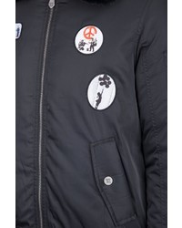 schwarze Bomberjacke von Homebase