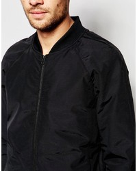 schwarze Bomberjacke von Selected