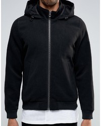 schwarze Bomberjacke von Asos