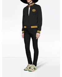 schwarze Bomberjacke von Gucci