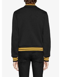 schwarze Bomberjacke von Gucci