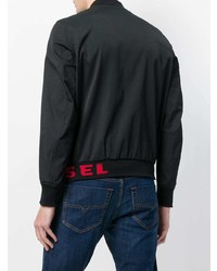 schwarze Bomberjacke von Diesel