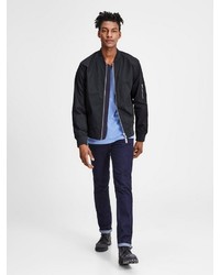 schwarze Bomberjacke von Jack & Jones