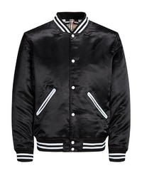 schwarze Bomberjacke von Jack & Jones