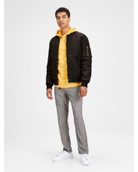 schwarze Bomberjacke von Jack & Jones