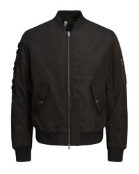 schwarze Bomberjacke von Jack & Jones