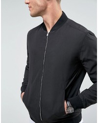 schwarze Bomberjacke von Jack and Jones