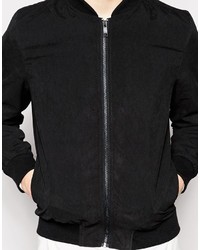 schwarze Bomberjacke von Brave Soul