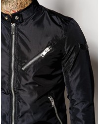 schwarze Bomberjacke von Diesel