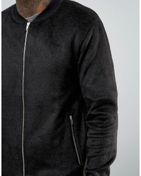 schwarze Bomberjacke von Asos