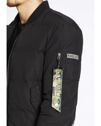 schwarze Bomberjacke von khujo