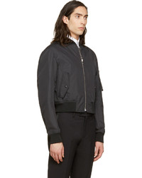 schwarze Bomberjacke von Kris Van Assche