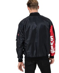 schwarze Bomberjacke von Levi's