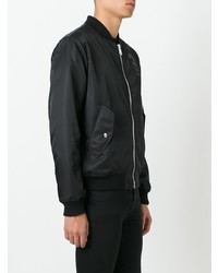 schwarze Bomberjacke von Moschino