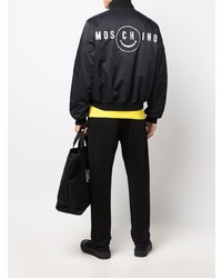 schwarze Bomberjacke von Moschino