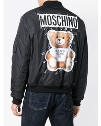 schwarze Bomberjacke von Moschino