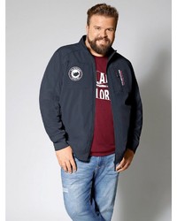 schwarze Bomberjacke von MEN PLUS BY HAPPY SIZE