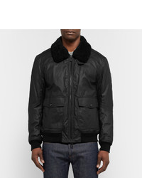 schwarze Bomberjacke von Belstaff