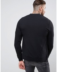 schwarze Bomberjacke von Asos