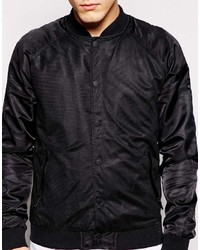 schwarze Bomberjacke von Solid