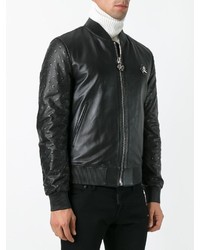 schwarze Bomberjacke von Philipp Plein