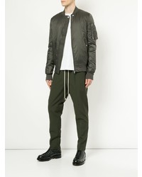 schwarze Bomberjacke von Rick Owens