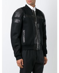 schwarze Bomberjacke von Les Hommes