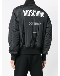 schwarze Bomberjacke von Moschino