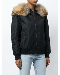 schwarze Bomberjacke von Mr & Mrs Italy