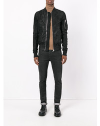 schwarze Bomberjacke von Rick Owens