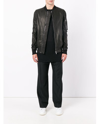 schwarze Bomberjacke von Rick Owens