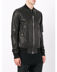 schwarze Bomberjacke von Rick Owens