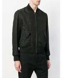 schwarze Bomberjacke von Ann Demeulemeester