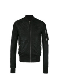 schwarze Bomberjacke von Rick Owens