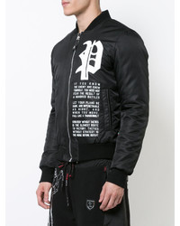 schwarze Bomberjacke von Philipp Plein