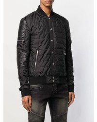 schwarze Bomberjacke von Balmain