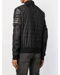 schwarze Bomberjacke von Balmain