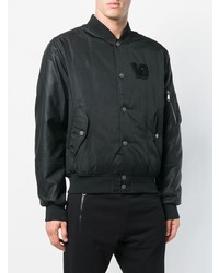 schwarze Bomberjacke von Versace Jeans