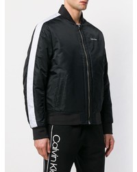 schwarze Bomberjacke von Calvin Klein