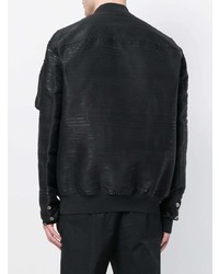 schwarze Bomberjacke von Rick Owens