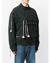 schwarze Bomberjacke von Maison Margiela